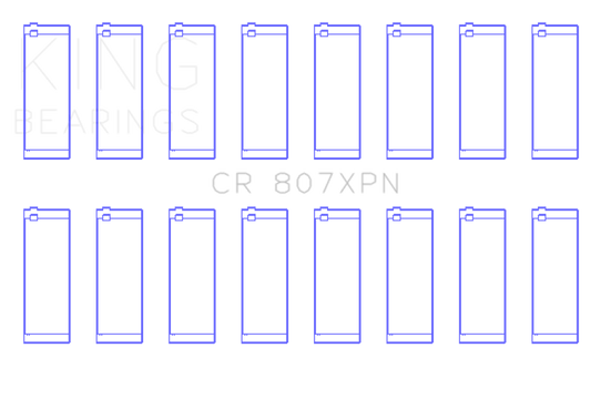 King Engine Bearings Chevy LS1/LS6/LS3 Performance Rod Bearing Set - Size STDX