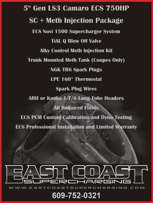 ECS Camaro '10-'15 750 HP S/C + Methanol Package CALL FOR PRICE