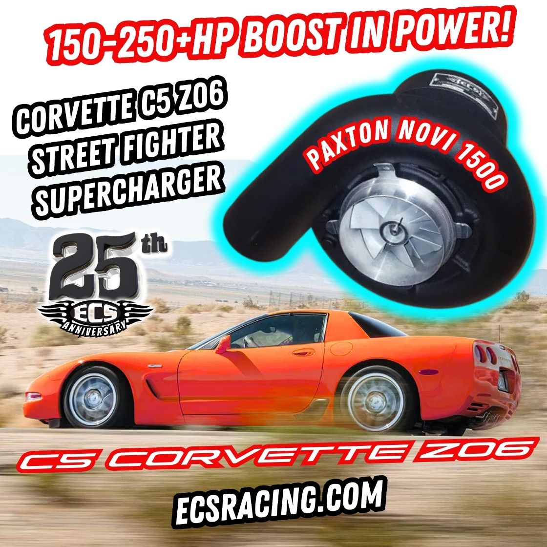 1997-2004 Corvette C5 Z06 Street Only Supercharger System