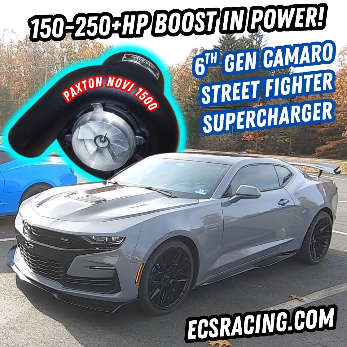 ECS Novi 1500 kit 2016+ Camaro SS/1LE Street Fighter Supercharger System