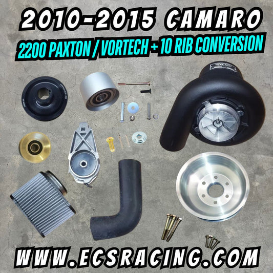 2010-2015 Camaro 10 rib Paxton 2200 Vortech V2 V3 Conversion