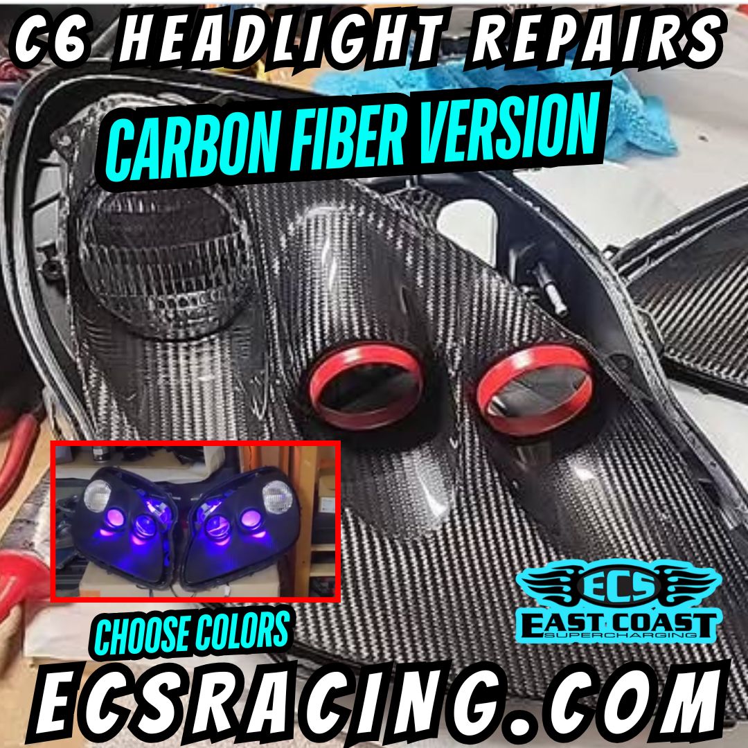 2005-2013 C6 Corvette Carbon Fiber Headlights