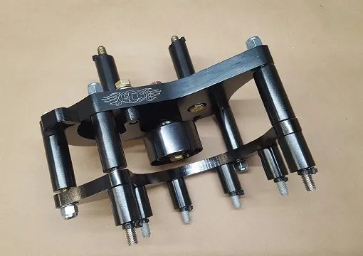 ECS C5 NOVI 1500/2200 Black Bracket and Tensioner Pkg 10 Rib - 15% Overdrive