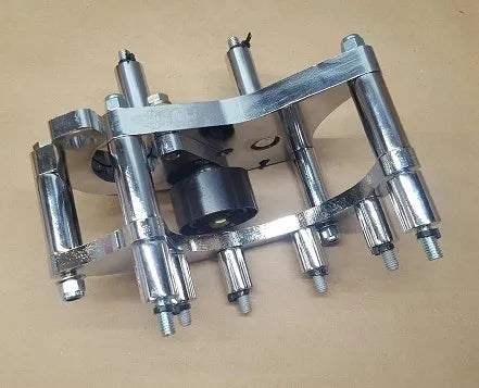 ECS C5 NOVI 1500/2200 Polished Bracket and Tensioner Pkg 10 Rib - 15% Overdrive