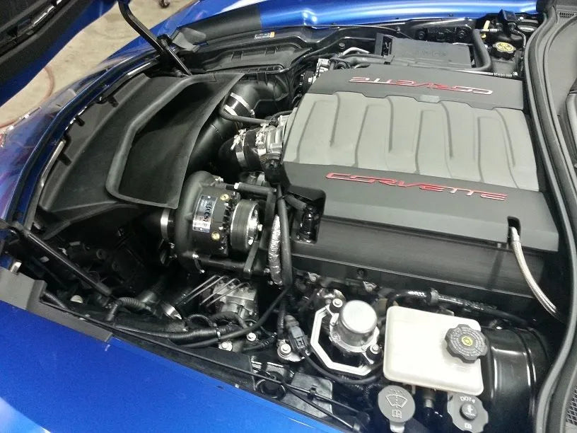 ECS C7 NOVI 1500 KIT '14 NON-Z51 WET SUMP POLISHED - Tial QR (Quieter), Innovators West Balancer 8-Rib Belt System 500-900HP