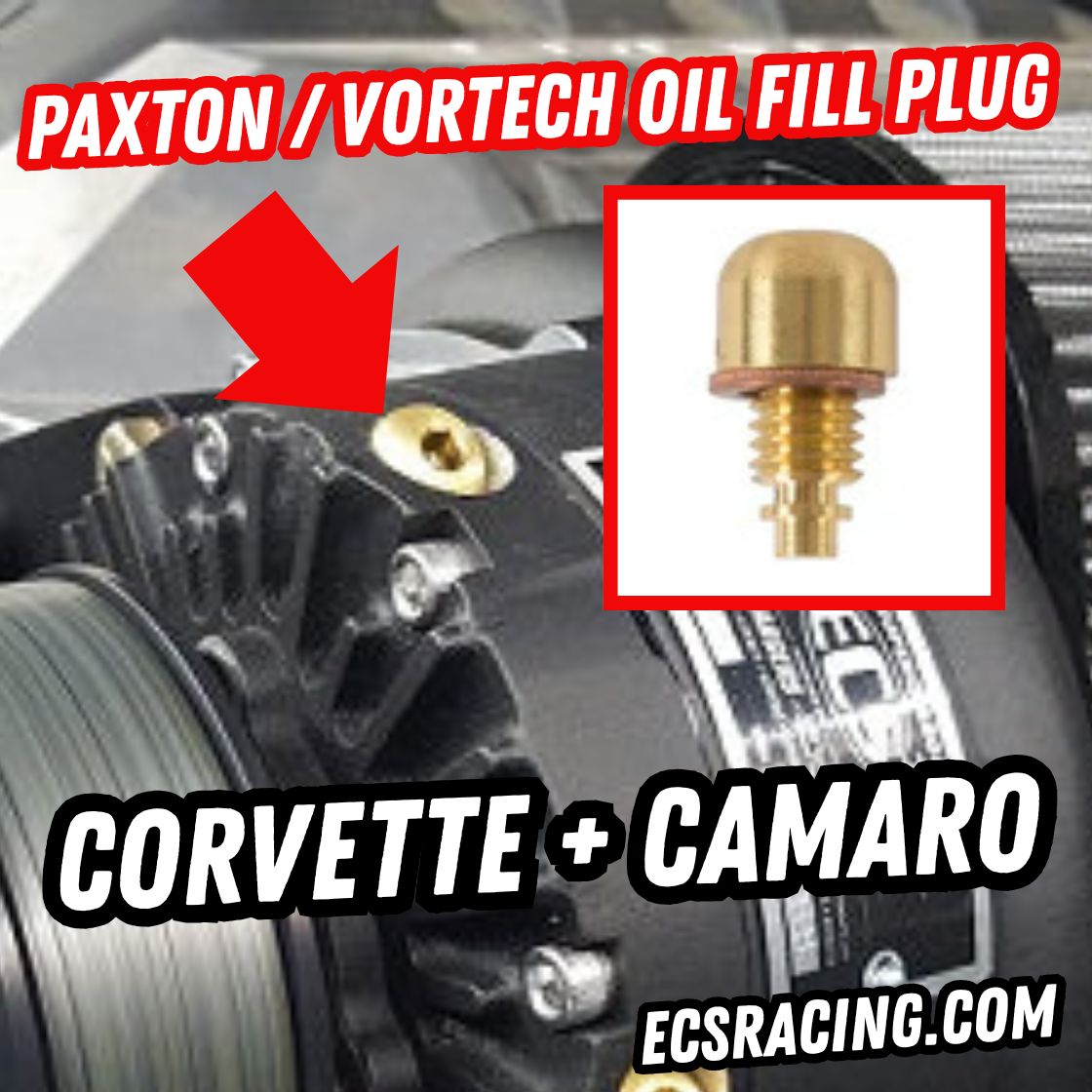 Paxton Vortech Supercharger Oil Fill Plug