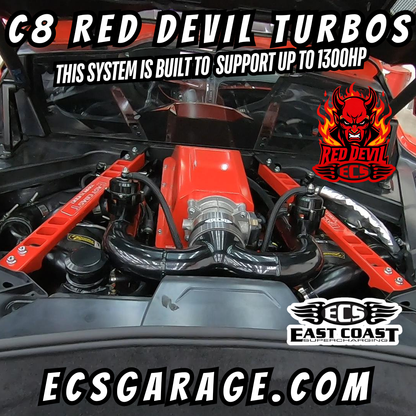 C8 Top Mount Twin Turbo System (Red Devil Package)