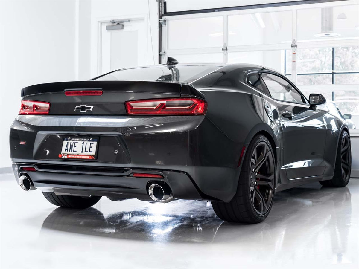 2016 - 2024 Camaro AWE Track Exhaust Dual Tip Chrome