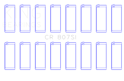 King Engine Bearings Chevy LS1/LS6/LS3 Silicone Bi-Metal Alum Rod Bearing Set - Size STD
